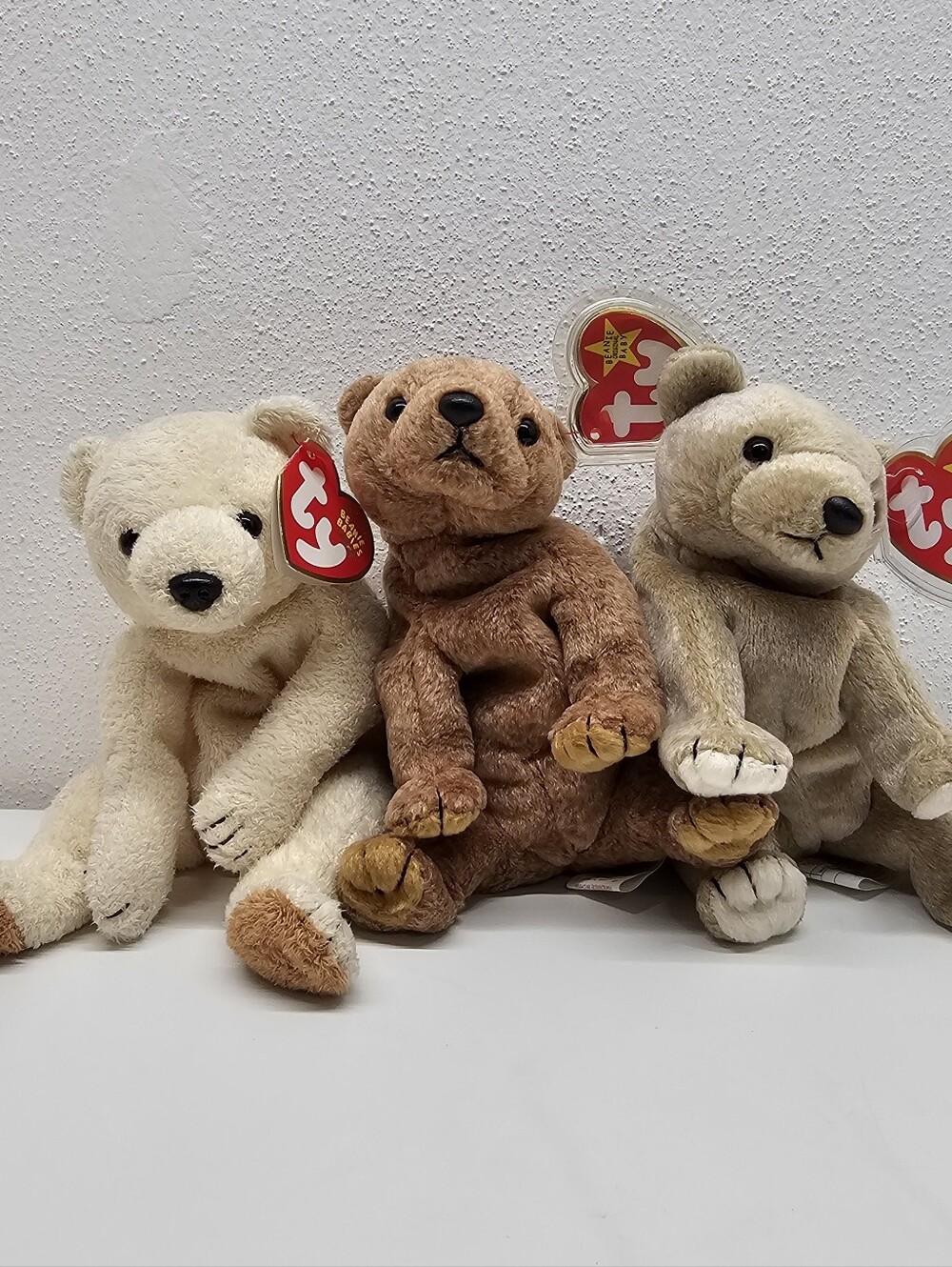 TY Beanie Bears 1999 Nut And Spice Trio Bundle With Original Tags